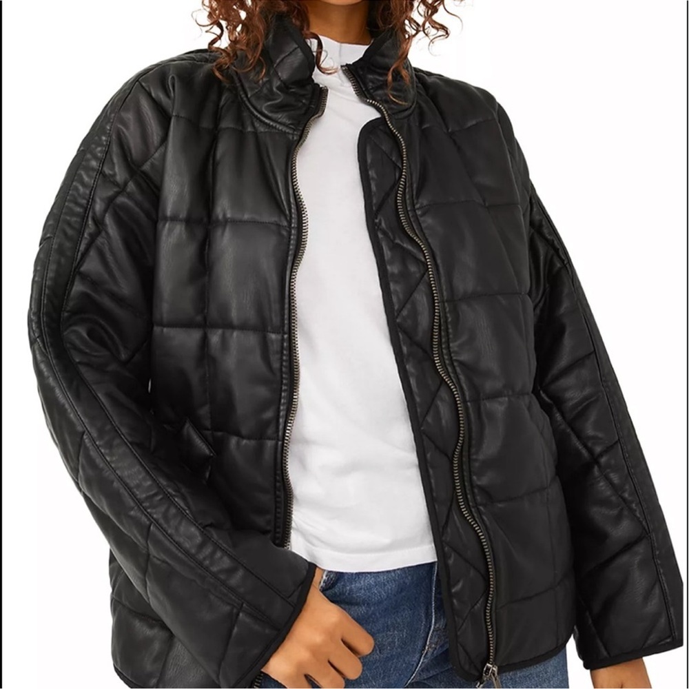 Free People Dolman Quilted Vegan Jacket